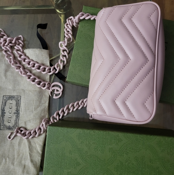 Authentic Gucci Marmont Super Mini Belt/Shoulder Bag - Picture 9 of 15